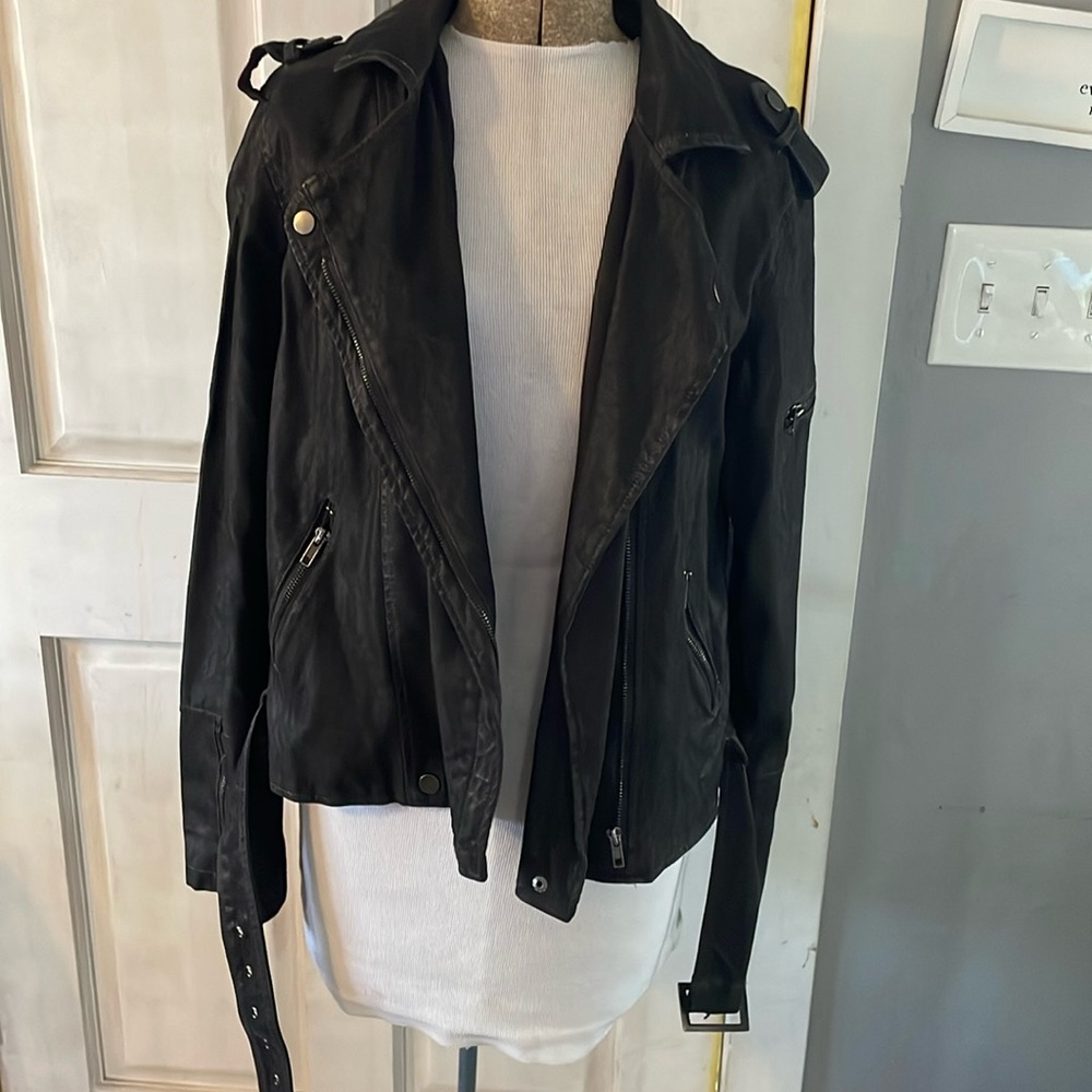 Thread & Supply Dark Purple Moto Jacket